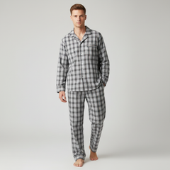 Plaid Black Gray