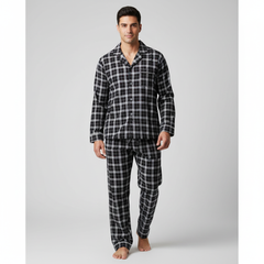 Plaid Burgundy White Black