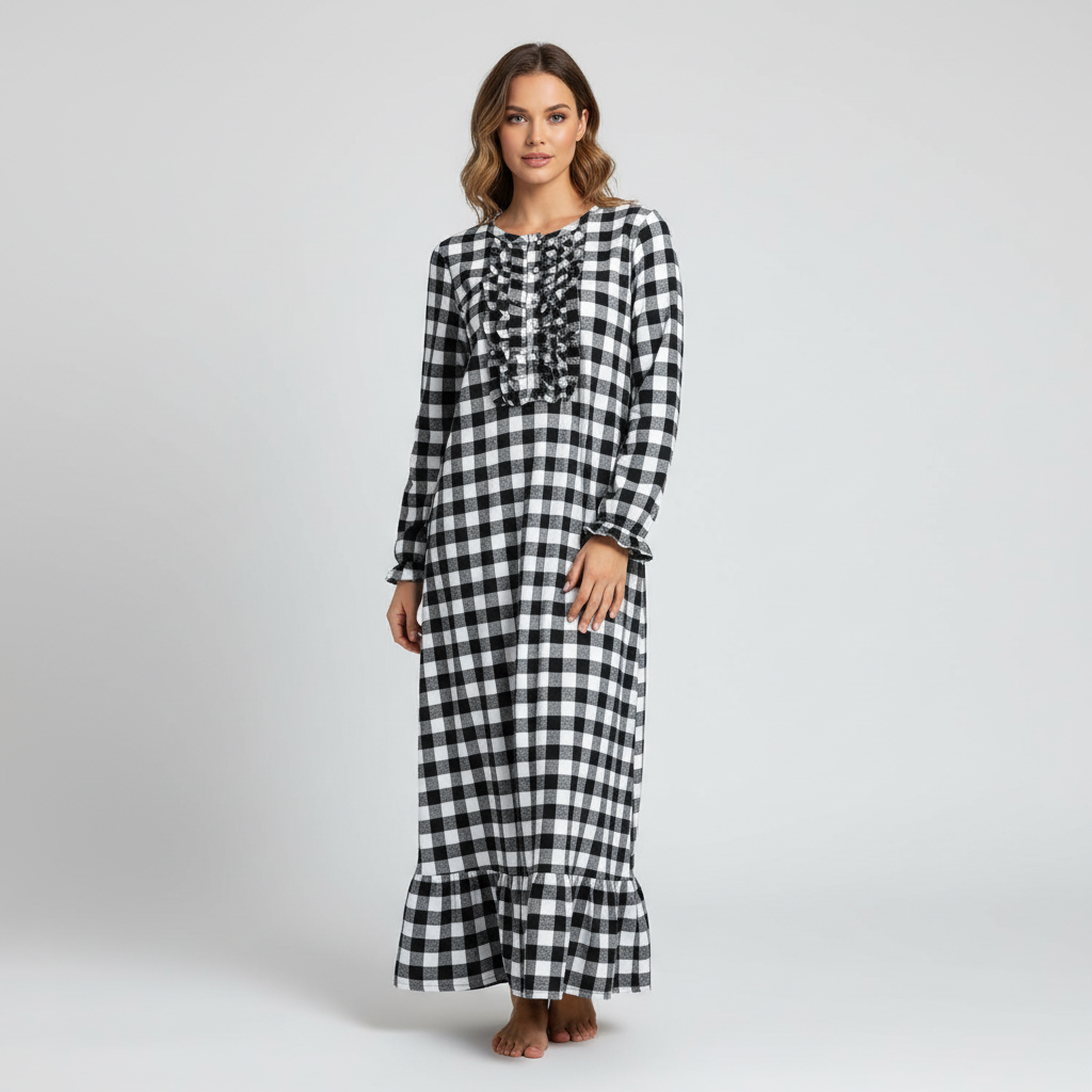 Gingham Black-White