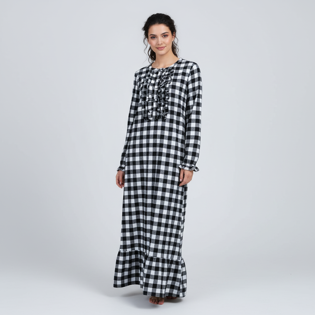 Gingham Black-White