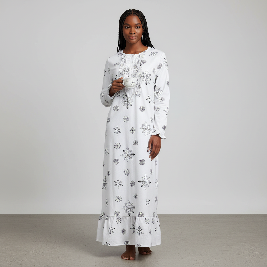 Snowflakes Black-White