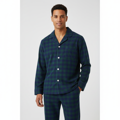 Gingham Green-Navy