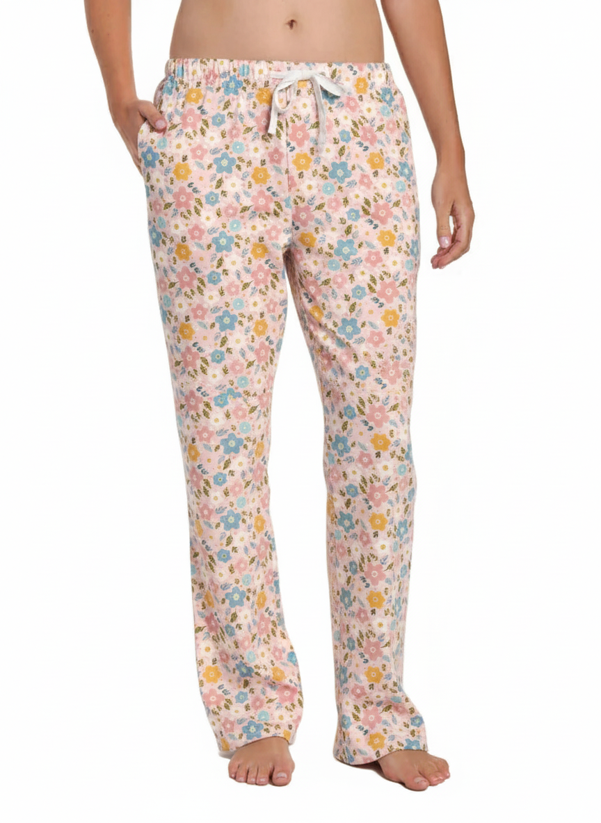 Womens 100% Cotton Poplin Lounge Pant