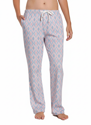 Womens 100% Cotton Poplin Lounge Pant
