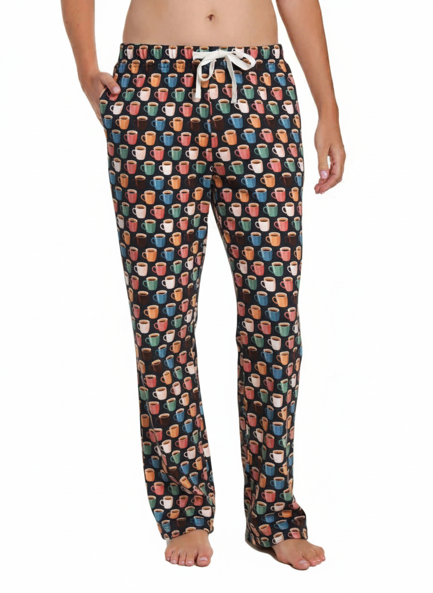Womens 100% Cotton Poplin Lounge Pant