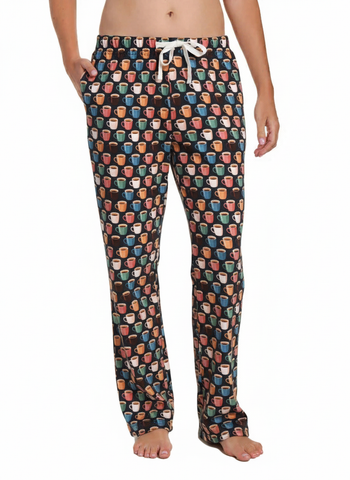 Womens 100% Cotton Poplin Lounge Pant