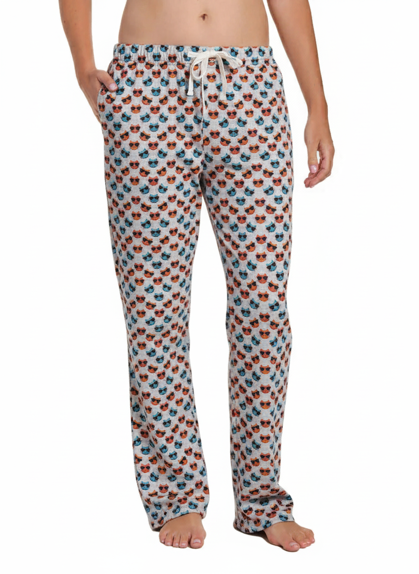 Womens 100% Cotton Poplin Lounge Pant