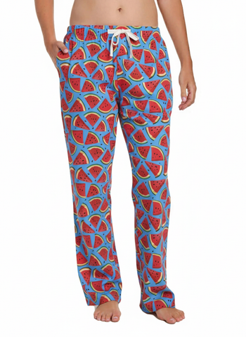 Womens 100% Cotton Poplin Lounge Pant