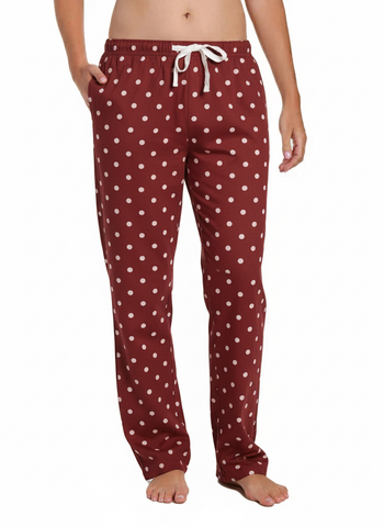 Womens 100% Cotton Poplin Lounge Pant