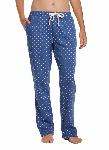 Womens 100% Cotton Poplin Lounge Pant