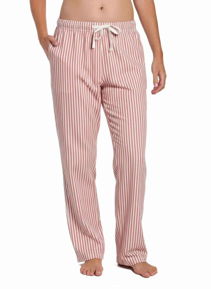 Womens 100% Cotton Poplin Lounge Pant