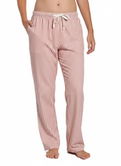 Womens 100% Cotton Poplin Lounge Pant