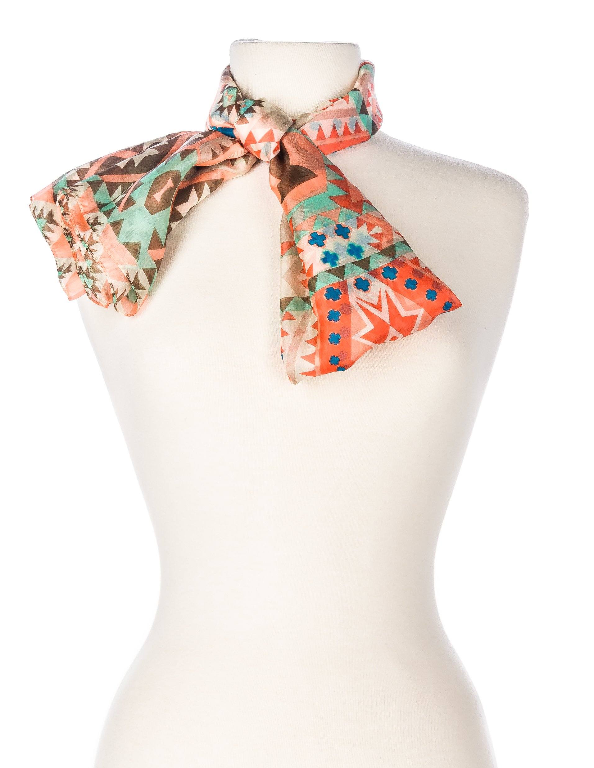 Southwestern - Ivory/Coral