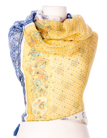 Floral Paisley Spring Scarf
