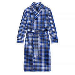 Mens Robe - Premium 100% Cotton Flannel Robe