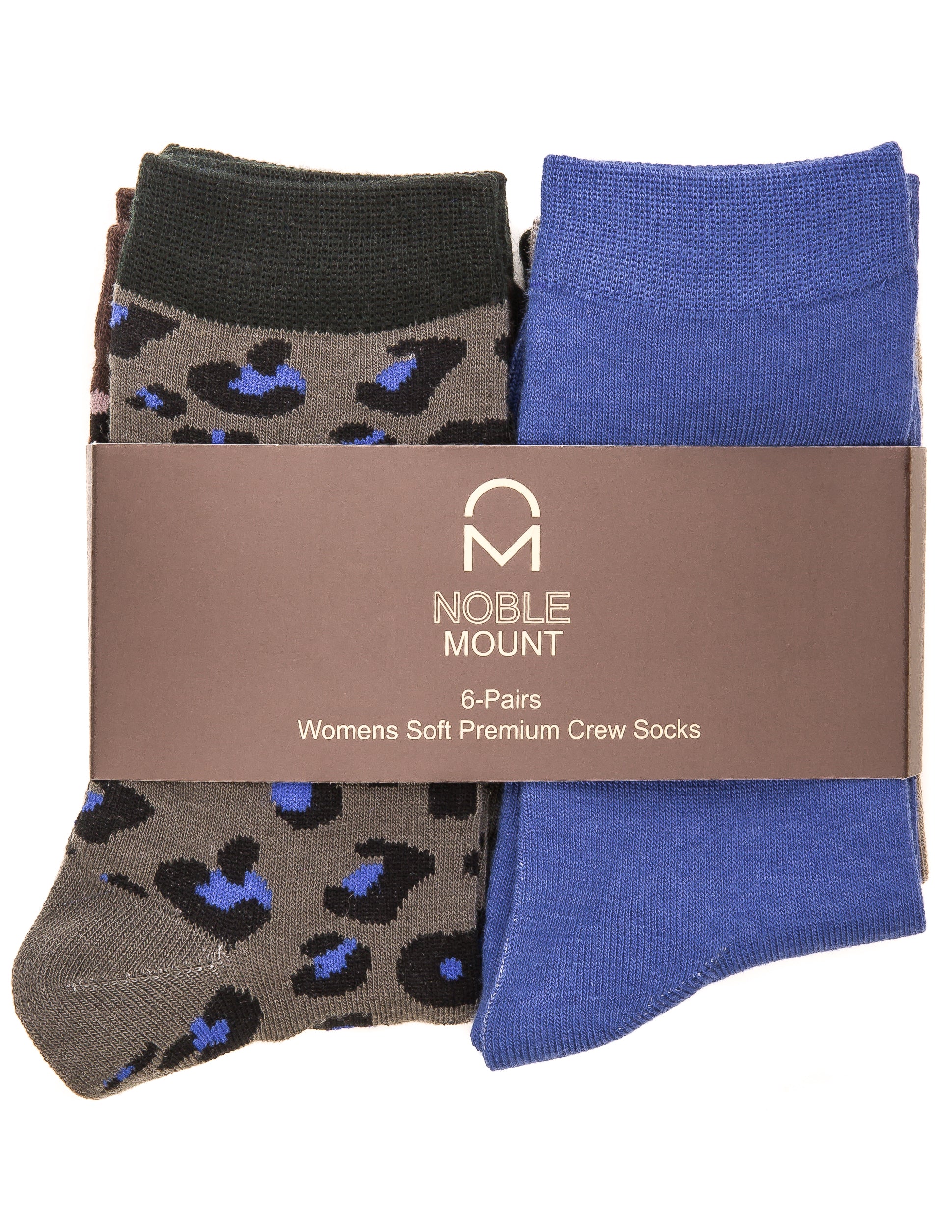 Women's Soft Premium Crew Socks - 6 Pairs