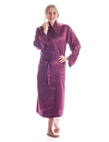 Women's Premium Satin Robe (Relaxed Fit)
