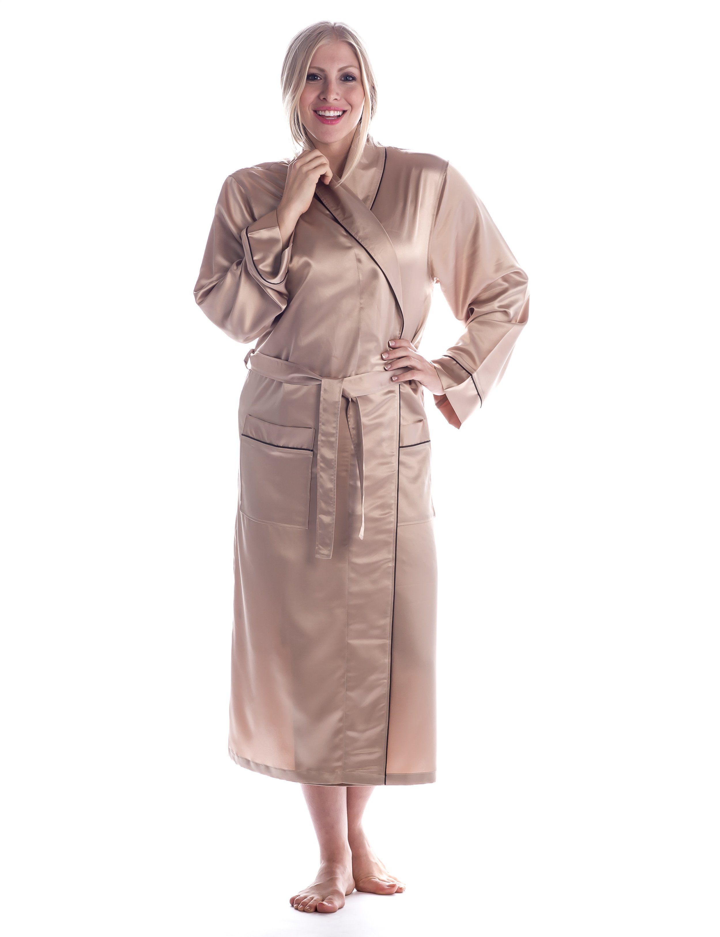 Women's Premium Satin Robe (Relaxed Fit)