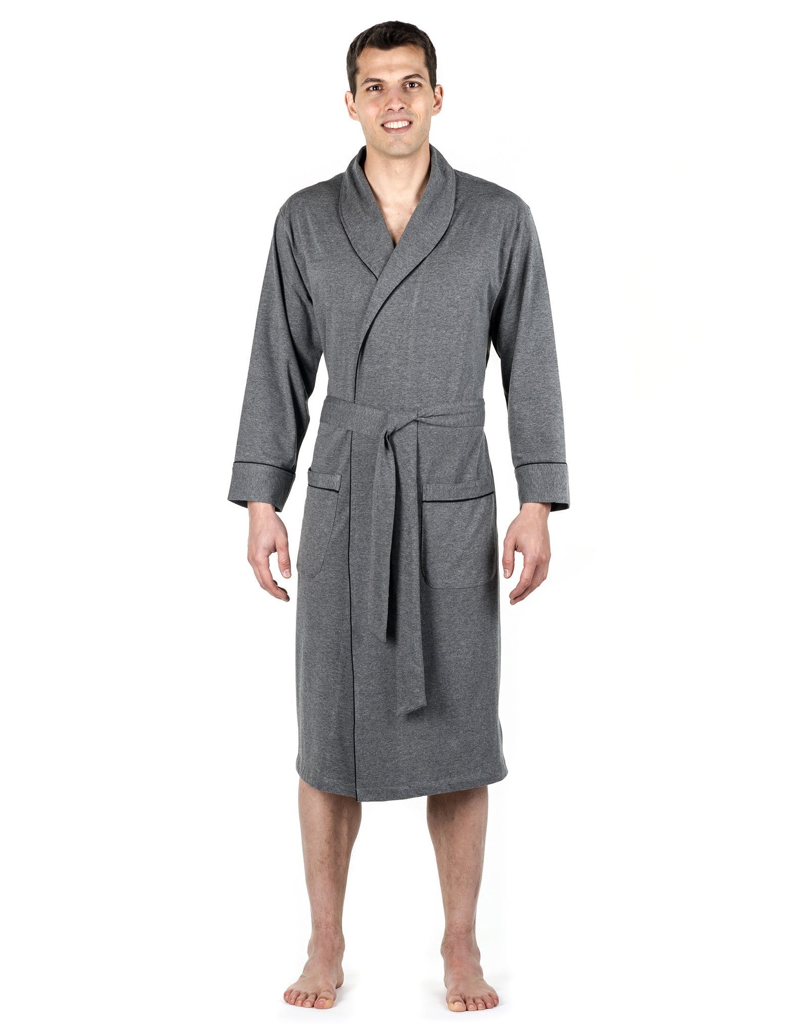 Men's Premium Knit Jersey Robe