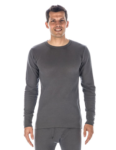 Men's Classic Waffle Knit Thermal Crew Top