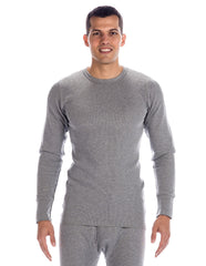 Men's Classic Waffle Knit Thermal Crew Top