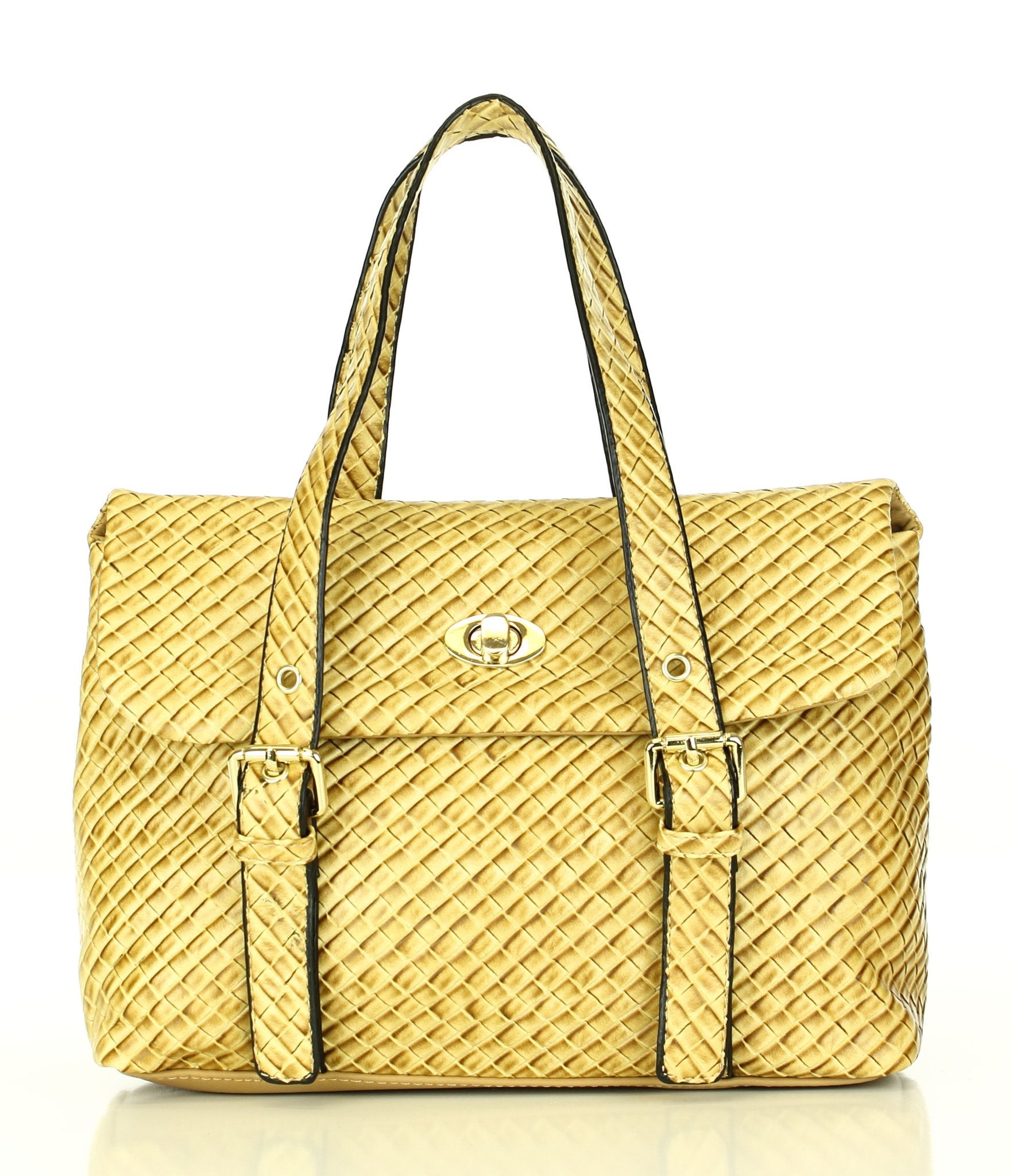 Weave Texture Looker Satchel Bag