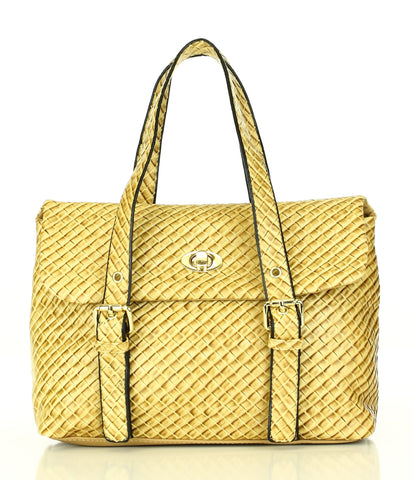 Weave Texture Looker Satchel Bag