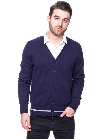 Box-Packaged Tocco Reale Men's 100% Cotton Cardigan Sweater