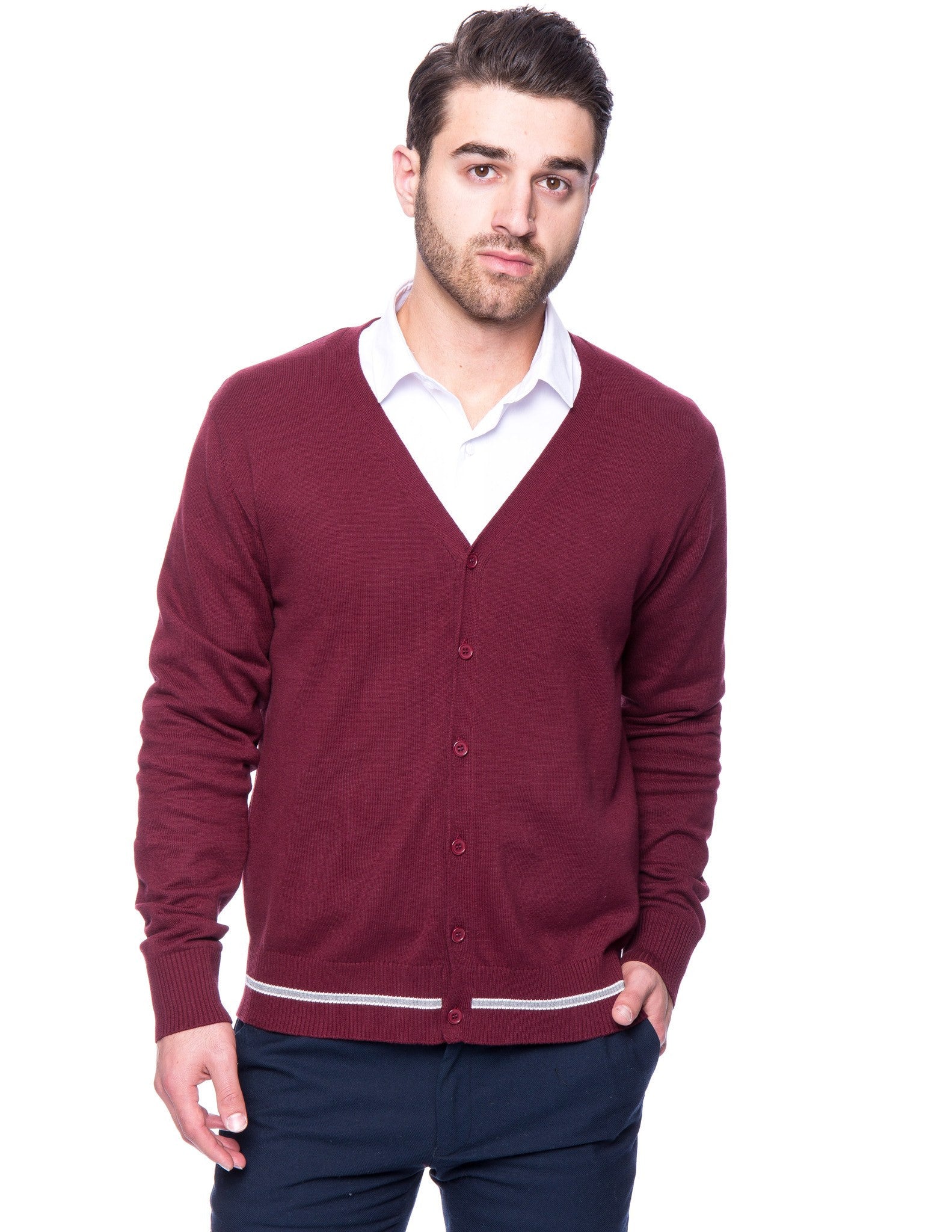 Box-Packaged Tocco Reale Men's 100% Cotton Cardigan Sweater