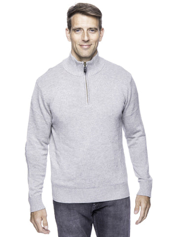 Box-Packaged Tocco Reale Men's Gift Packaged Cashmere Blend Half Zip Pullover Sweater