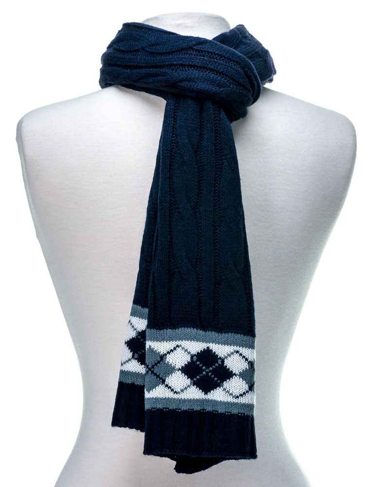 Cable Knit Aristocrat Mens Scarf
