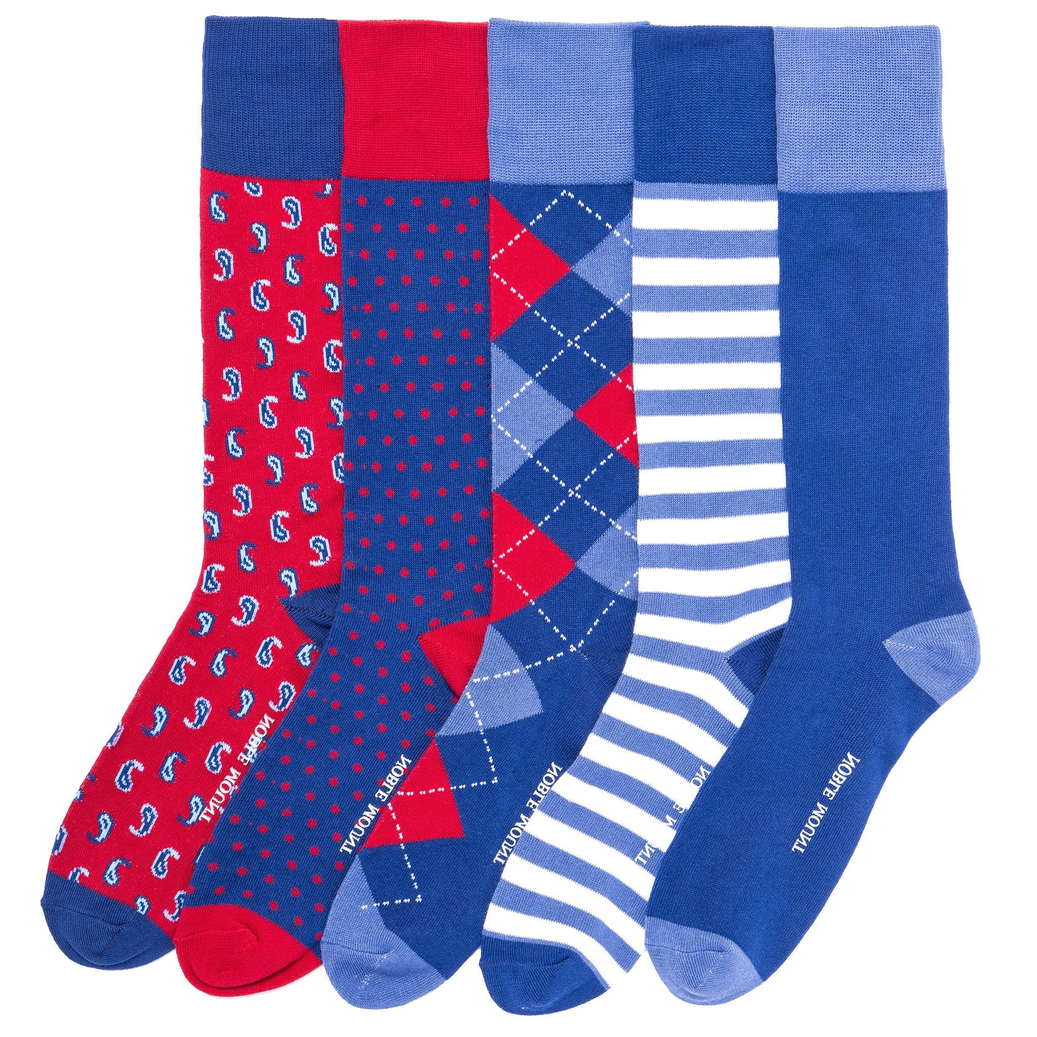 Men's Combed Cotton Weekday Dress Socks 5-Pack