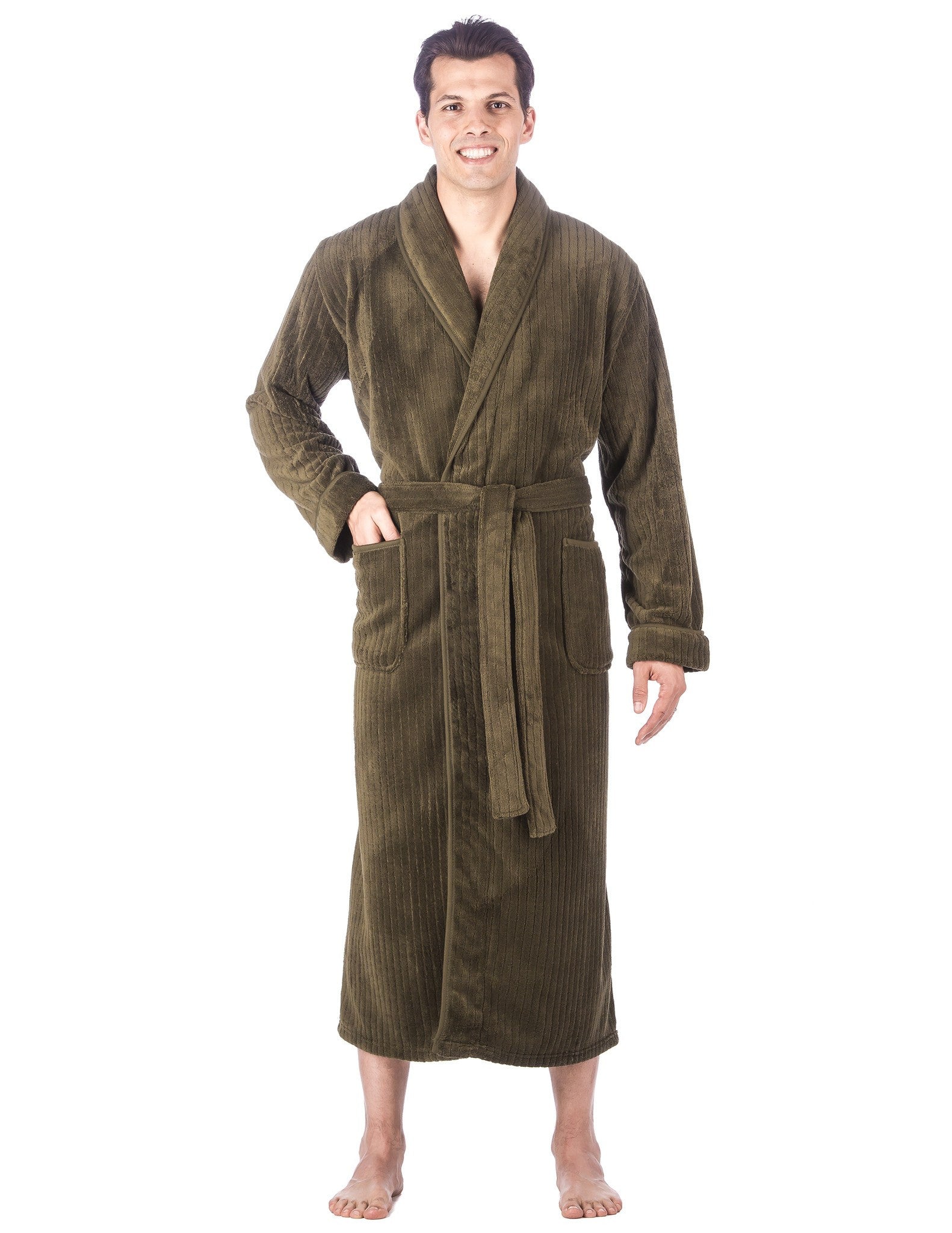 Brown and tan and blue Bathrobe-BH RB 6525-Chest 46 – Costume Cottage