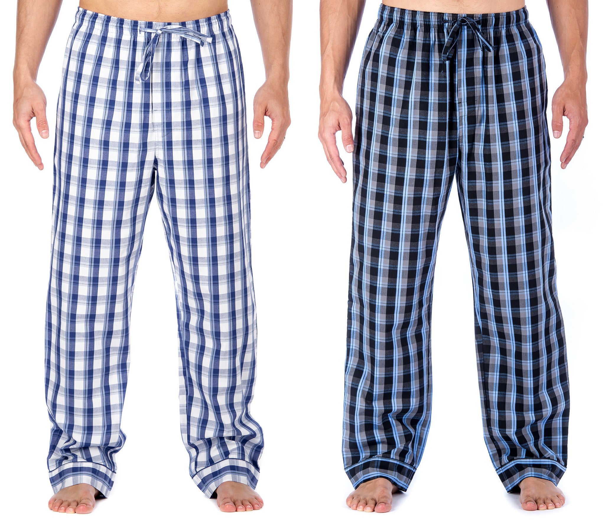 Men's Premium Cotton Lounge/Sleep Pants - 2 Pack