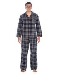 Men's Premium 100% Cotton Flannel Pajama Sleepwear Set (Relaxed Fit)