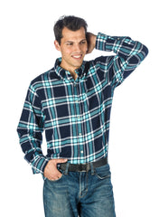 Navy-Blue Plaid