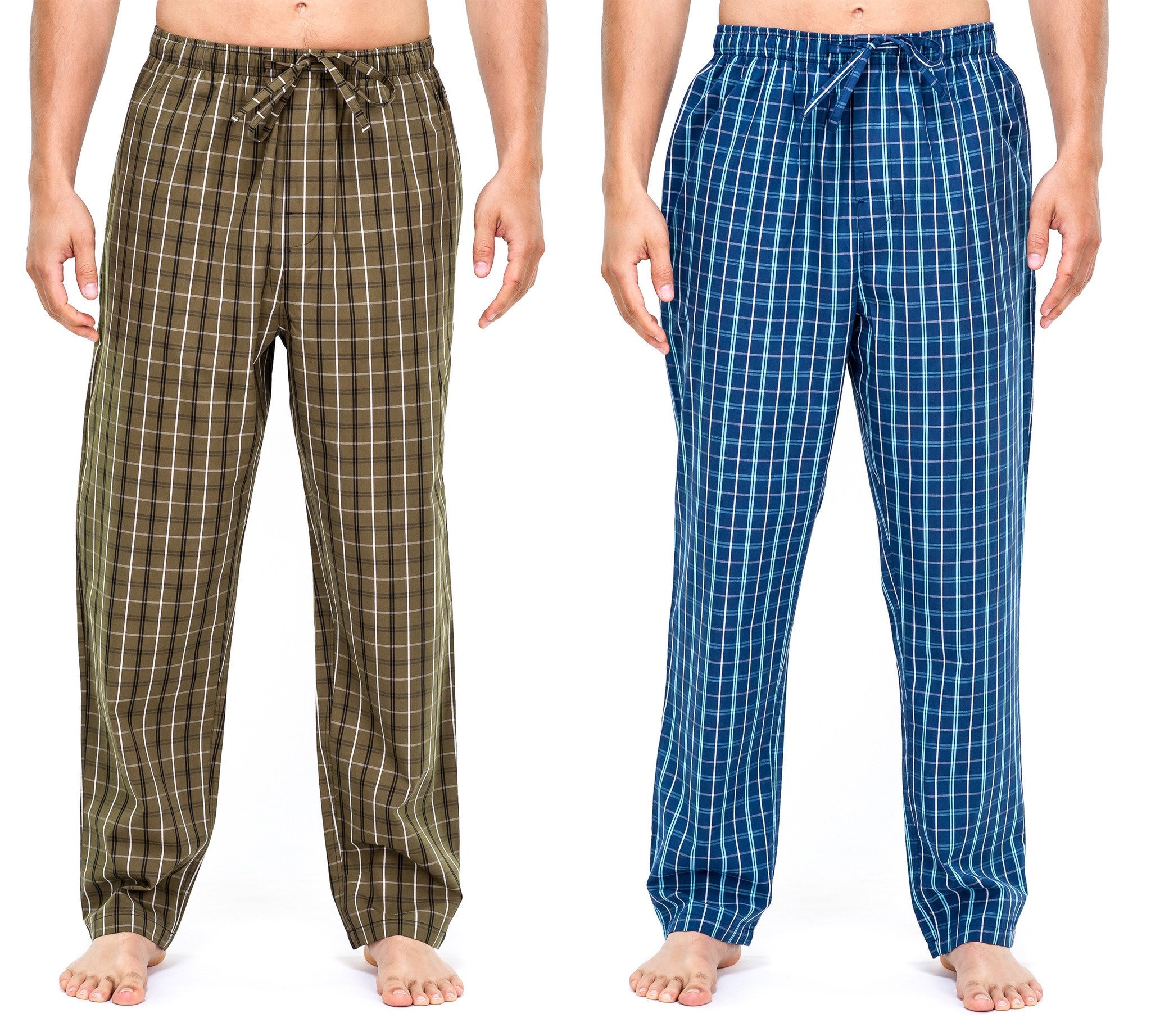 Men's Premium Cotton Lounge/Sleep Pants - 2 Pack