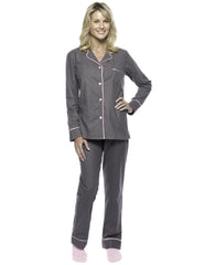 Womens Premium Cotton Flannel Pajama Sleepwear Set