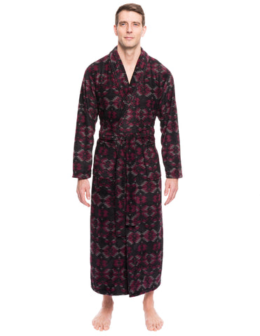 Men's Premium Microfleece Long Robe