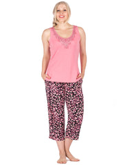 Women's Cool Breeze Woven Capri Lounge Set