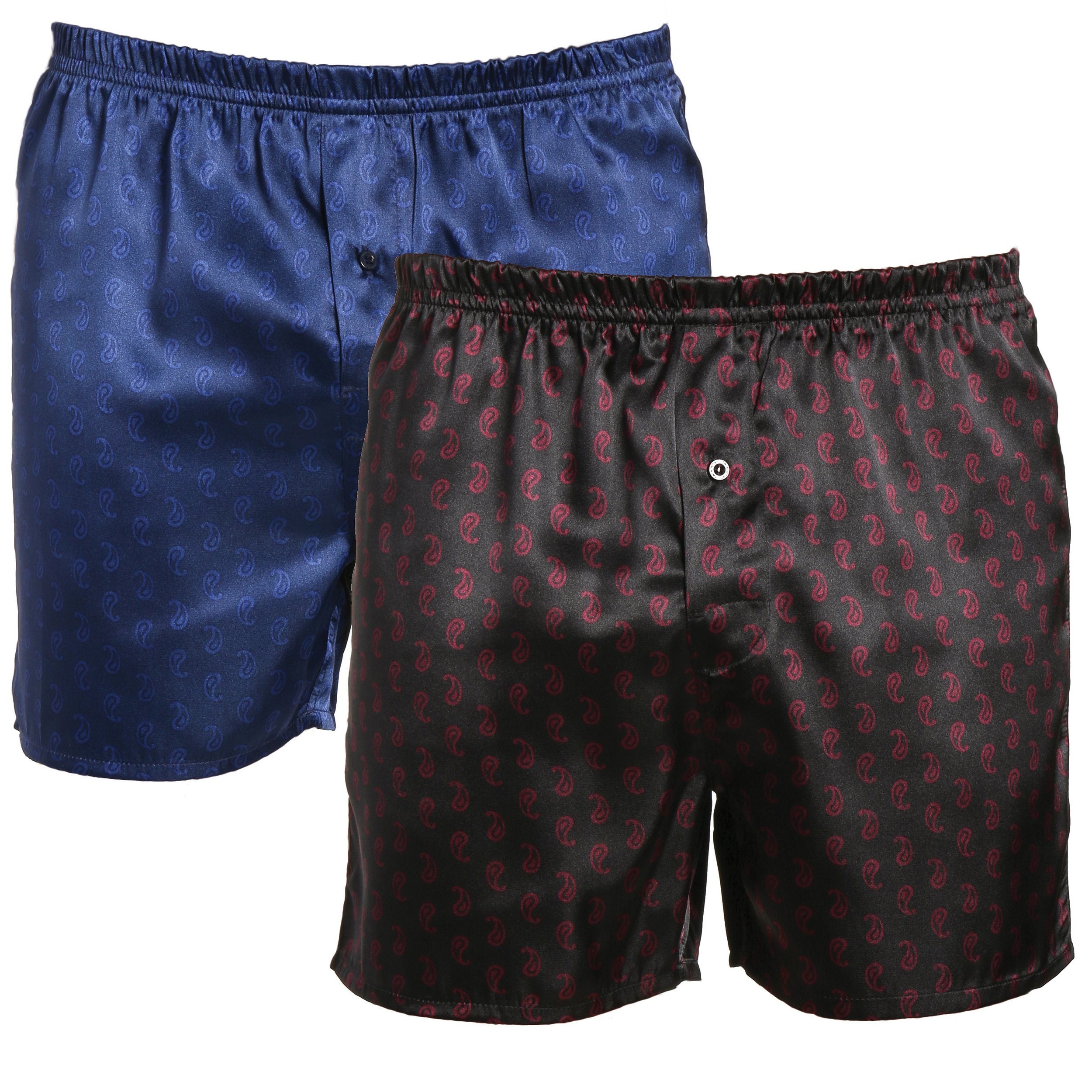 Men's Satin Boxers (2-Pack)