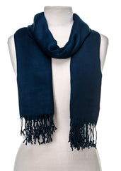 Gift Packaged Olive N Figs" Solid Plain Pashmina Stole/Scarf/Wrap with a Complimentary Gift - 25 Vibrant Colors"