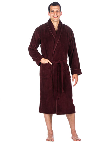 Men's Premium Coral Fleece Plush Spa/Bath Robe