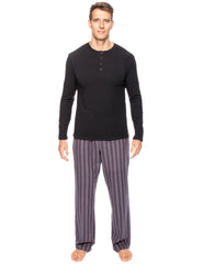 Mens Premium 100% Cotton Flannel Lounge Set