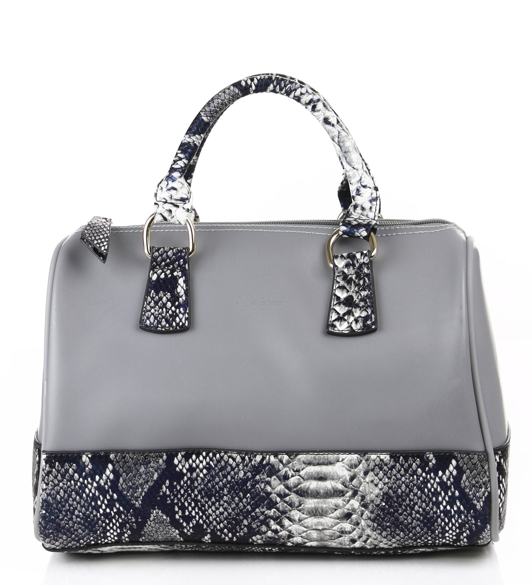 Noble Mount Snake Accent Lorraine Satchel Bag