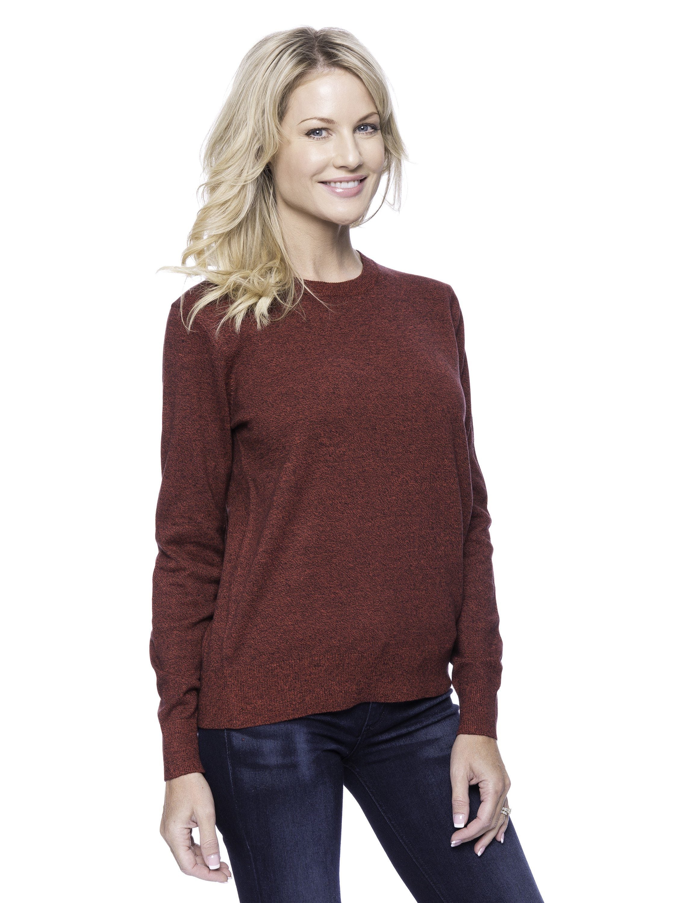 Women's Premium 100% Cotton Crew Neck Sweater