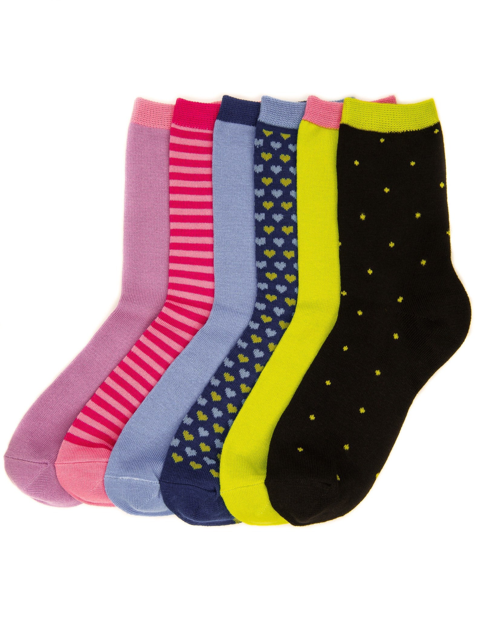Women's Everyday Crew Socks - 6 Pairs