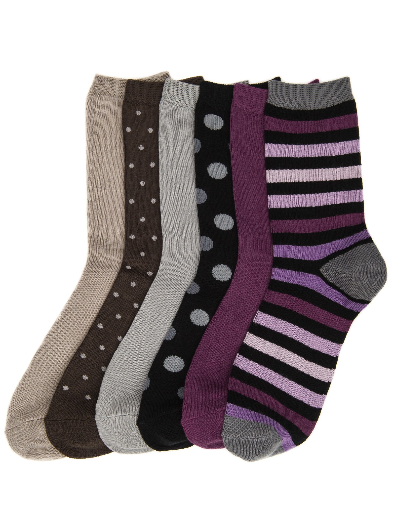 Women's Soft Premium Crew Socks - 6 Pairs