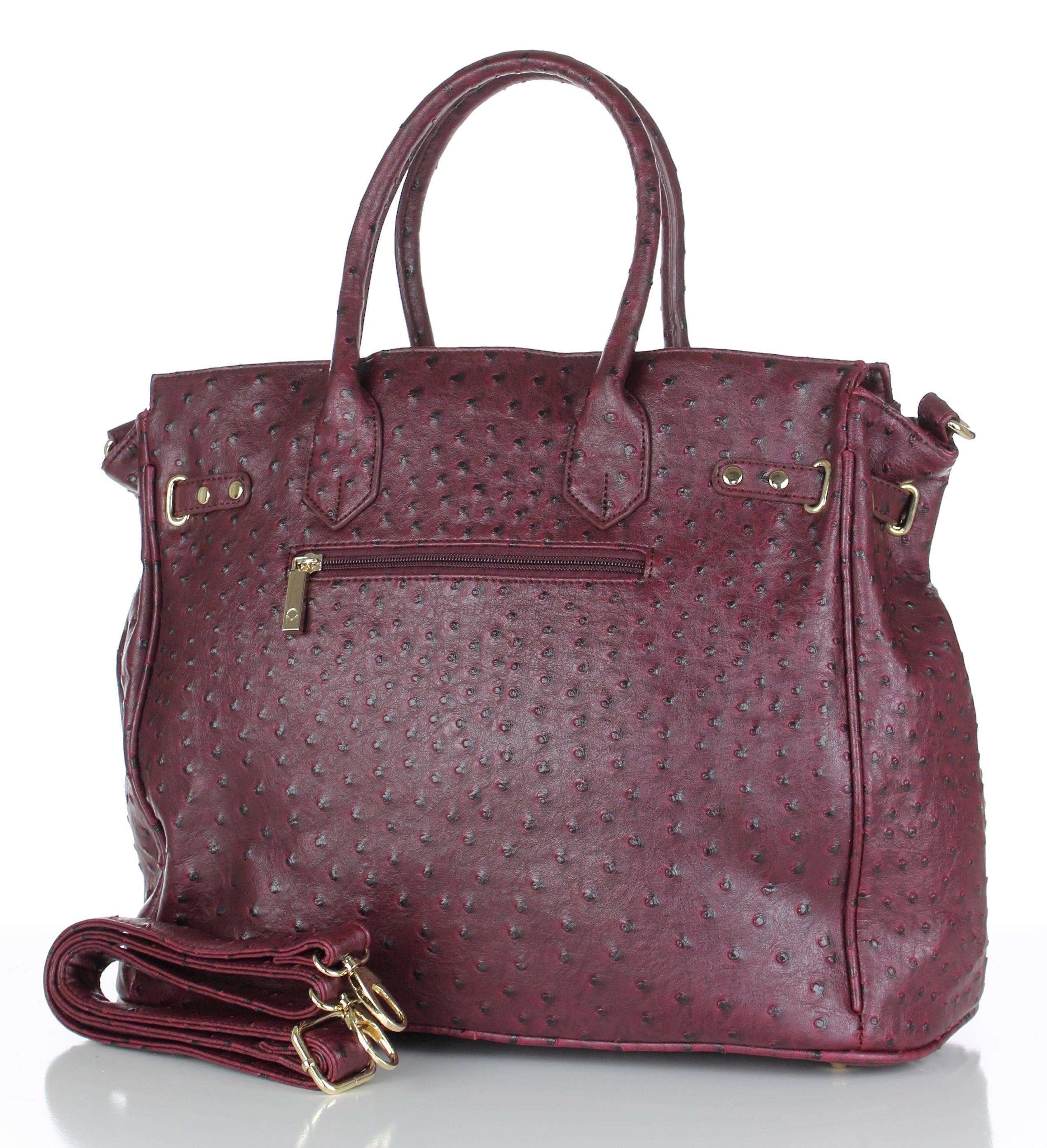 Ostrich Burgandy