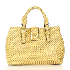 Weave Pattern Allure Satchel